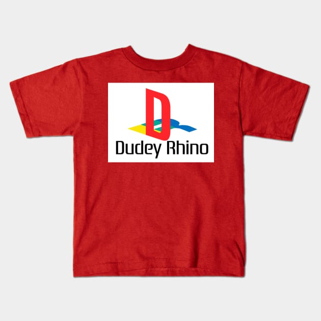 Dudey Rhino PlayStation Kids T-Shirt by Dudey Rhino